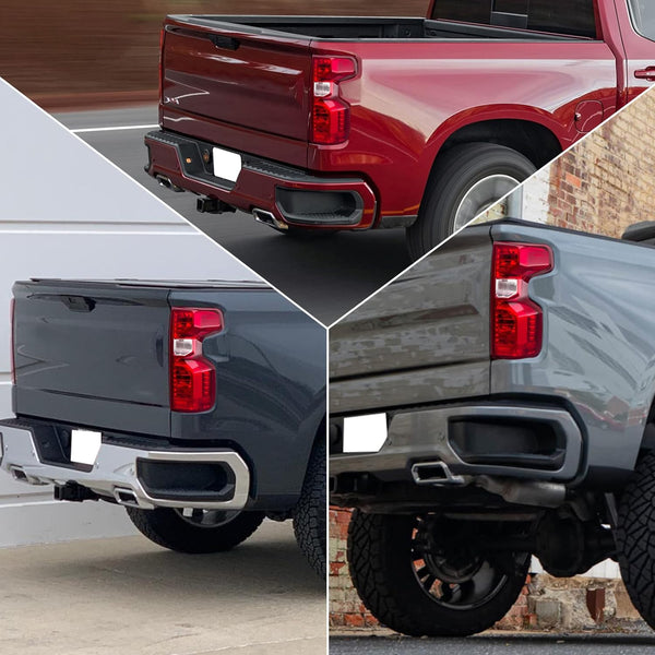 Tail Light Assembly Compatible with 2019 2020 2021 2022 Chevy Silverado 1500 GM2800308 Braking Lamps, Bulbs and Harness Included, Rear Right Side Replacement.